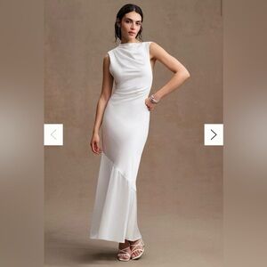 SIGNIFICANT OTHER LANA COWL-NECK SATIN GOWN